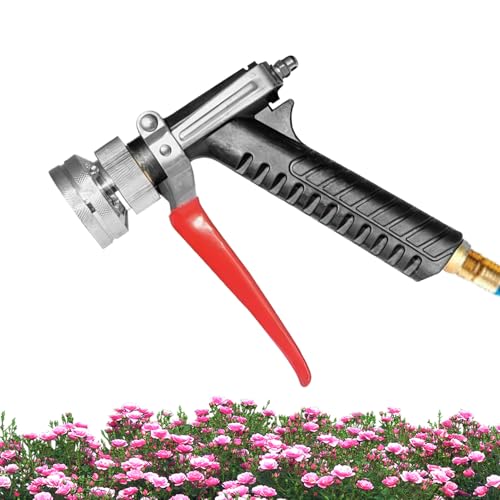 JINGLING Schlauch Hochdruckdüse,Hochdruck Spritzdüse für Schlauch | Verbindungsstück mit rutschfestem Griff 2 Meter Verlängerung 2 Strahlarten für Fenster Auto Haus Terrasse Rasen von JINGLING