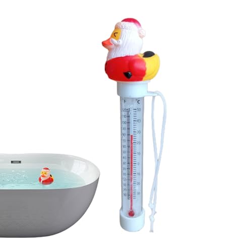 JINGLING Schwimmendes Pool-Temperaturmessgerät, schwimmendes Temperaturmessgerät für Pool, leicht zu lesendes Entenwasser Temperaturmessgerät | Teich-Temperaturmessgerät von JINGLING