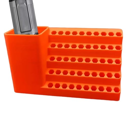 JINGLING Sechskant-Aufnahme Bits Organizer,Robuster Organizer Für Bits | Aufbewahrungslösung Für Werkzeugaufsätze In Garage Werkbank Werkstatt Schuppen von JINGLING