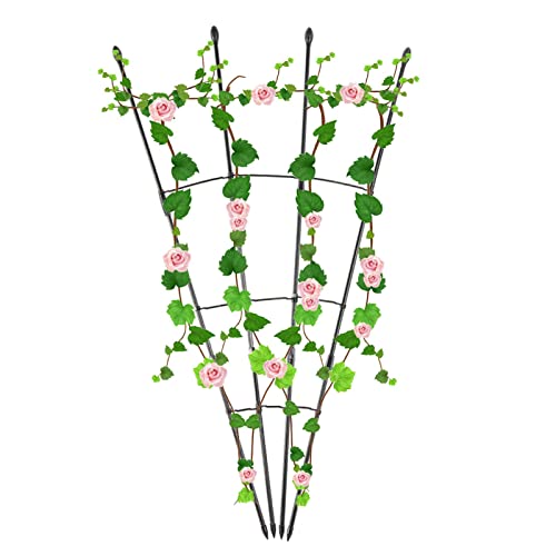 JINGLING Spalier für Zimmerpflanzen - Gartenspalier für Kletterpflanzen - Metall-Gartenspalier für Kletterpflanzen, stapelbares Pflanzengitter, Topfpflanzenstütze, DIY-Klettergitter, Blumentöpfe von JINGLING