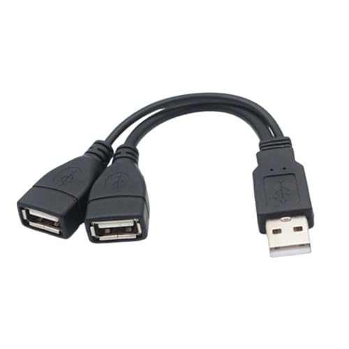 JINGLING USB-Splitter 2 in 1 Ausgang, USB-Splitter 1 in 2 Ausgänge – USB-Splitter mit Y-Kabel, USB-Portsplitter, vielseitige USB-Splitter, USB-Buchse, USB-Stecker, USB-Splitterkabel von JINGLING
