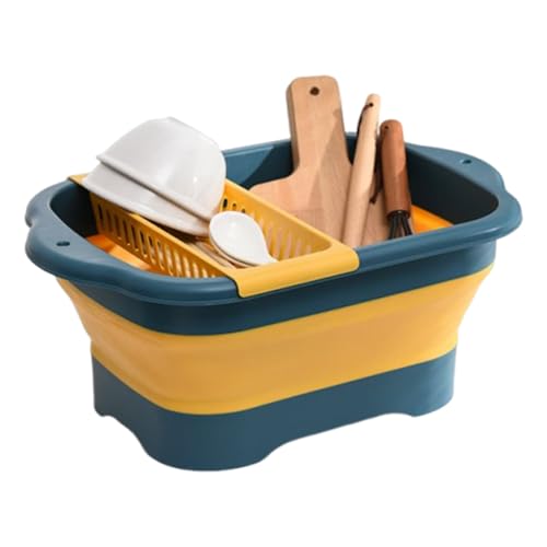 JINGLING Waschbecken | Multifunktionale Tragbare Spüle Mit Ablaufstopfen | Camping Ausrüstung Zum Waschen Von Schüsseln Obst Garten Camping Angeln Badezimmer Terrasse JINGLING Waschbecken | Multifunktionale Tragbare Spüle Mit Ablaufstopfen | Camping Ausrüstung Zum Waschen Von Schüsseln Obst Garten Camping Angeln Badezimmer Terrasse von JINGLING