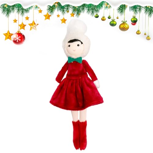 JINGLING Weihnachtsanhänger | Plüsch-Spielzeug-Ornamente für Weihnachtsbaum | Innendekoration für , , Tisch, Fenster, Kamin, , Eingangsbereich, Wohnzimmer innen von JINGLING