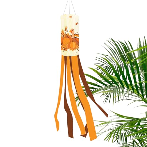 JINGLING Windsack für Herbst, Erntedankfest, Flagge Windfahne Wind Saison | Dekoration für den Außenbereich für Tür, Fenster, Garten, Balkon, Bauernhof, Party von JINGLING