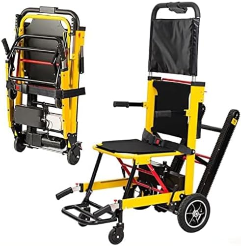 Elektrischer Treppenrollstuhl, zusammenklappbarer tragbarer Stuhl, Treppenlift, Treppenmobilitätshilfe, medizinische Ausrüstung, Tragfähigkeit: 380 Pfund von JINGPINGGE