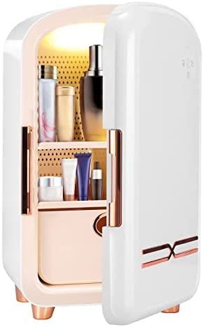 Mini-Hautpflege-Kühlschrank, 12 l, professioneller Beauty-Kühlschrank, Kosmetik, Kleiner Kühlschrank, intelligente Konservierung, weiß von JINGPINGGE
