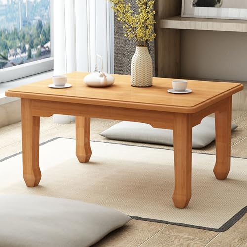 JINGSHIQIAOPL Bambus Tatami-Couchtisch, Erkertisch im Japanischen Minimalistischen Stil, Niedriger Tisch für Kleine Räume, Wohnzimmer, Schlafzimmer(60x40x50cm/24x16x20in) von JINGSHIQIAOPL