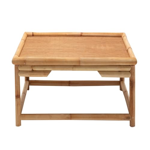 JINGSHIQIAOPL Niedriger Tisch Quadratischer Bambus Tatami-Couchtisch für Wohnzimmer, Terrasse, Japanischer Bodentisch Zum Sitzen Auf Dem Boden, Meditation, Teetrinken und Essen(70x70x30cm/28x28x12in) JINGSHIQIAOPL Niedriger Tisch Quadratischer Bambus Tatami-Couchtisch für Wohnzimmer, Terrasse, Japanischer Bodentisch Zum Sitzen Auf Dem Boden, Meditation, Teetrinken und Essen(70x70x30cm/28x28x12in) von JINGSHIQIAOPL