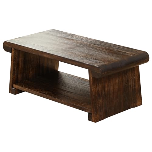 JINGSHIQIAOPL Tatami-Couchtisch Aus Holz mit Stauraum, Japanischer Niedriger Tisch, Meditationsaltar, Leichter, Klappbarer Bodentisch, Wohnzimmer, Schlafzimmer, Kleines Zimmer(60x35x24cm/24x14x9.5in) von JINGSHIQIAOPL