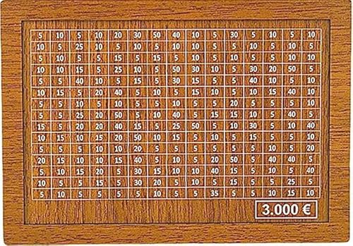 Sparbox mit Ziel,Sparkbox mit Zahlen ankreuzen, Wiederverwendbares spardose Holz, Spardosen,Hilfe bei der Entwicklung von Spargewohnheiten，Erhältlich in Vier Größen von JINGSHUBO