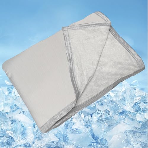 Kühldecke Sommerdecke, 2 in1 Kühldecke Bett,Selbstkühlende Decke 200X150cm Eisseide Decke Kalte Decke Kühlende Decke Küldecken Cool Blanket Bettdecke Kühlend für Sommer Heißen (Einfarbig 200x150) von JINGTOPS