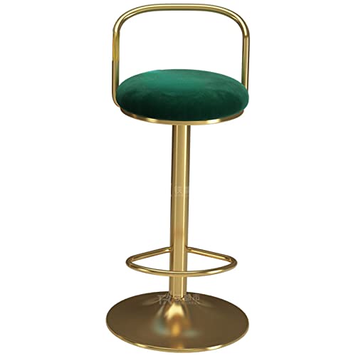 JINGYAN Barhocker Kitchen Furniture Bar Chair Fabric High Stool Hotel Reception Leisure Negotiation(Green) von JINGYAN