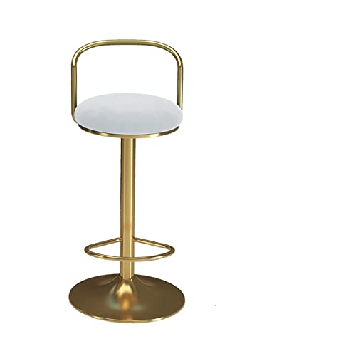 JINGYAN Barhocker Kitchen Furniture Bar Chair Fabric High Stool Hotel Reception Leisure Negotiation(White) von JINGYAN
