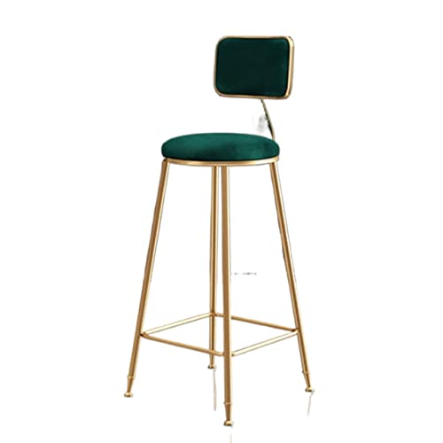 JINGYAN Barhocker Metal Casting High Stool Bar Chair Home Cafe Hotel(Green) von JINGYAN