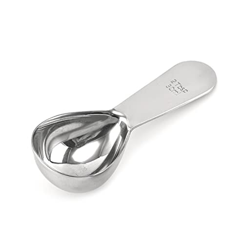 JINGYAN Kaffeelöffel Comfortable Grip Stainless Steel 15/30ml Tablespoon Measuring Spoons Silver von JINGYAN