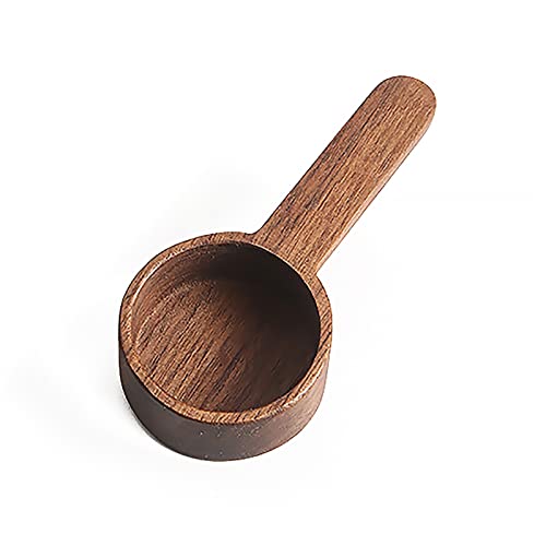 JINGYAN Kaffeelöffel Wooden Coffee Scoop Measuring Spoon Black Walnut Wood Kitchen For Sugar Spice Powder Accessories(B) von JINGYAN