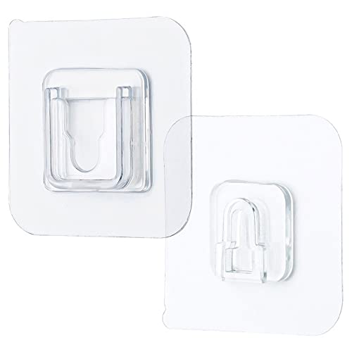 JINGYAN Mehrzweckhaken Doppelseitige Klebstoffwandhaken Aufhänger Starke transparente Haken Saugnapf Sauger Wandlagerhalter for Küche Bathroo von JINGYAN