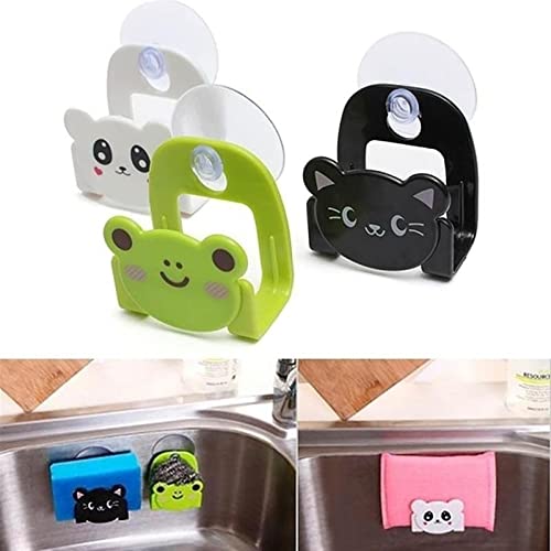 JINGYAN Mehrzweckhaken Wand Saughalter Badezimmer Zubehör Makeup Werkzeug Organizor Rack Halter Hooks for Hängende Küche Badezimmerzubehör(Black) von JINGYAN