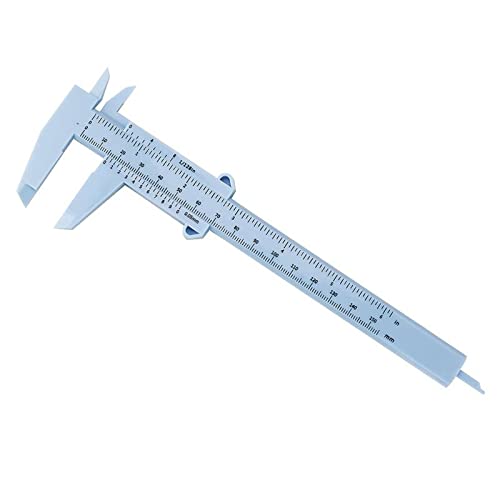 JINGYAN Nonius-Messschieber Tool Woodworking Metalworking Plumbing Model Making Plastic Vernier Caliper Aperture Depth Diameter Measure(Blue) von JINGYAN