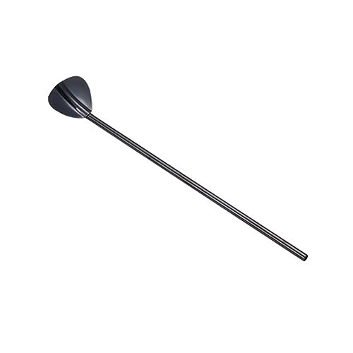JINGYAN Schöpfkellen Spoons Drinking Straw Tea Tools Strainer For Coffee Juice Tea Scoop Stirring Spoon(Black) von JINGYAN
