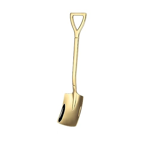 JINGYAN Schöpfkellen Spoons TeaSpoons Coffee Spoon for Ice Cream Dessert Scoop Tableware Cutlery(Gold) von JINGYAN