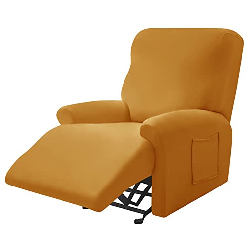 JINGYAN Sofaüberwürfe Split Style Recliner Sofa Cover Elastic Spandex Recliner Lazy Boy Chair Cover Furniture Protector Relax Armchair Cover Solid(A) von JINGYAN