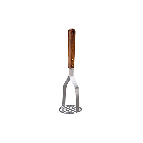 JINGYAN Spätzlepressen Potato Masher Stainless Steel Food Masher Utensil With Wood Handle Vegetables Fruits Versatile Masher von JINGYAN