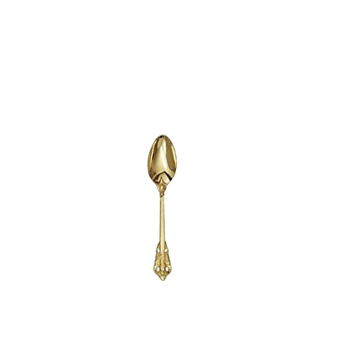 JINGYAN Teelöffel Golden Spoon Vintage Coffee Stainless Steel Mini Teaspoons Sugar Dessert Ice Cream Soup Kitchen Tools von JINGYAN