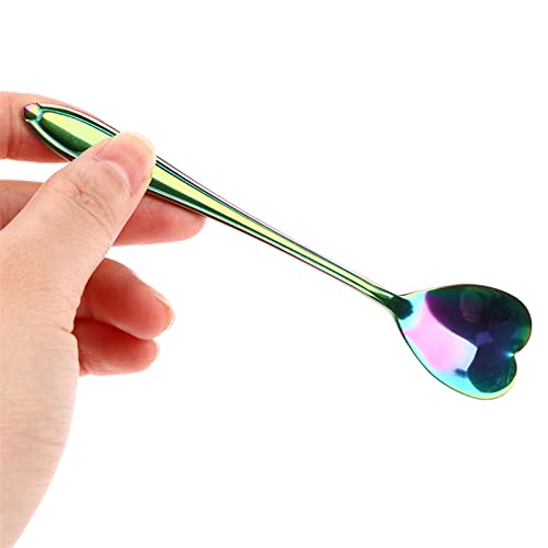 JINGYAN Teelöffel Heart Shape Coffee Spoon Dessert Sugar Stirring Spoons Teaspoon Dinnerware von JINGYAN