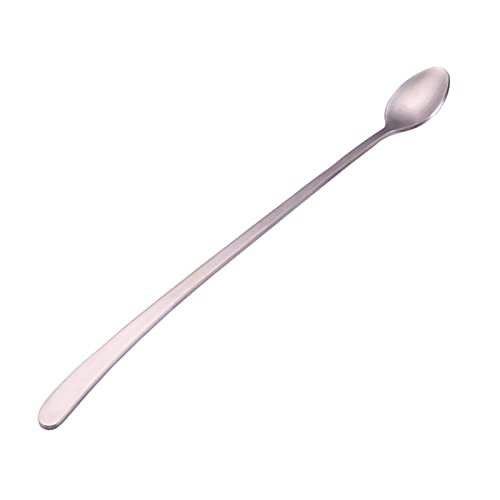 JINGYAN Teelöffel Long Handle Ice Cream Spoon Stainless Steel Coffee Teaspoon Round Shape Colorful Mixing Dessert Tea Drinking Tools von JINGYAN