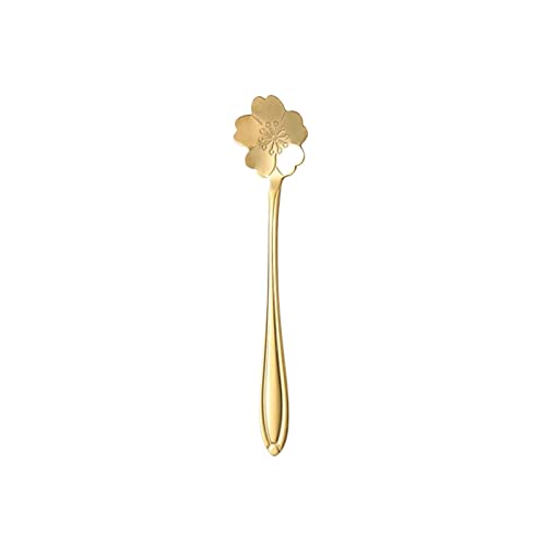 JINGYAN Teelöffel Stainless Steel Flower Spoon Small Teaspoon Tableware for Coffee Tea Dessert Ice Cream JINGYAN Teelöffel Stainless Steel Flower Spoon Small Teaspoon Tableware for Coffee Tea Dessert Ice Cream von JINGYAN