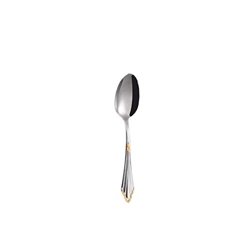 JINGYAN Teelöffel Teaspoons Silver Gold Dishwasher Safe Stainless Steel Teaspoon For Dessert Espresso Coffee Spoon von JINGYAN