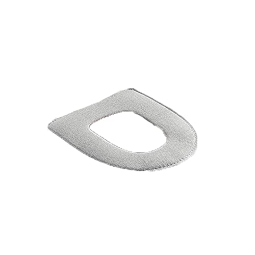 JINGYAN Toilettensitzbezüge U-förmige elastische verdickte Toilettensitz Haushalt Toilettensitz Kissen Waschbar Warmsitz Toilettenabdeckung(Light Gray) von JINGYAN