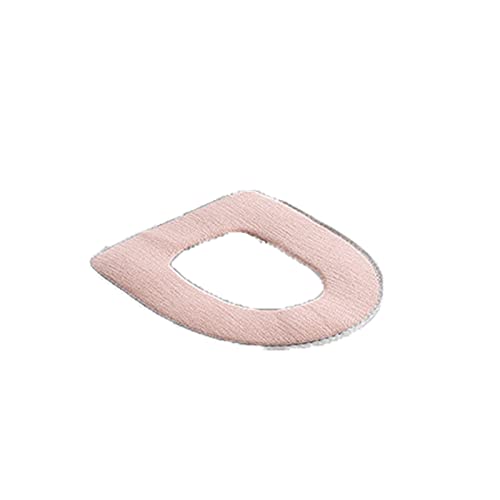 JINGYAN Toilettensitzbezüge U-förmige elastische verdickte Toilettensitz Haushalt Toilettensitz Kissen Waschbar Warmsitz Toilettenabdeckung(Pink) von JINGYAN