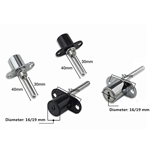 JINGYAN Türketten Lot Alloy Three Chain Locks Door Cabinet Mailbox Drawer Cupboard Locker Security Furniture With Keys Hardware(Silver,16mm) von JINGYAN