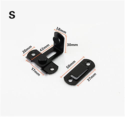 JINGYAN Türketten Sliding Door Chain Locks 90 Degree Hasp Latches Stainless Steel Security Tools Hardware For Window Cabinet Hotel Home Bathroom(J) von JINGYAN