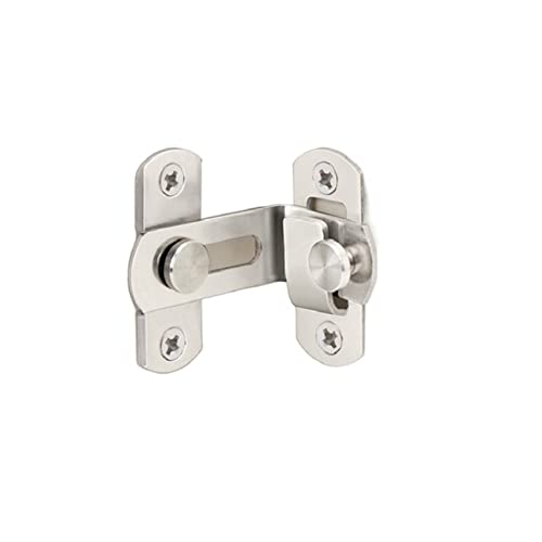 JINGYAN Türketten Sliding Door Chain Locks 90 Degree Hasp Latches Stainless Steel Security Tools Hardware For Window Cabinet Hotel Home Bathroom(K) von JINGYAN