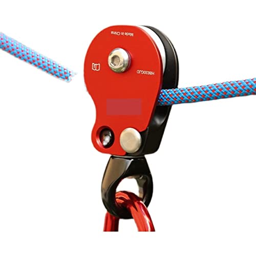 JINGYAN-Umlenkrollen Universal Rock Climbing Wheel Built-in Steel Ball Bearing Hanging Pulley Rotating Ring Side Plate Prevent Rope From Breaking von JINGYAN