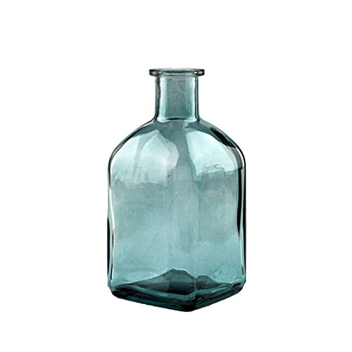 JINGYAN Vasen Bunte Glasvase Transparent Einfache Glasflasche Tisch Handwerk Ornamente Heimtextilien Zubehör Blumenvasen Für Zuhause von JINGYAN