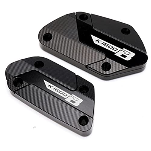 JINGYAOTONG Motorrad-Schraubkappe Für BMW K1600B K 1600B K 1600 B 2016-2023 Motorrad CNC Aluminium Vorderradbremse Kupplung Flüssigkeitsbehälter Deckel Tankabdeckung 2024(2Black) von JINGYAOTONG