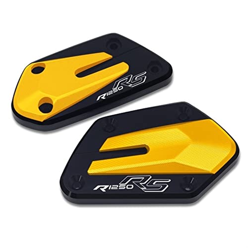 JINGYAOTONG Motorrad-Schraubkappe Für BMW R1250RS R1250RT R1250R 2018-2023 Motorrad Vorderradbremse Kupplung Zylinder Flüssigkeitsbehälter Abdeckkappe Zubehör 2024(Farbe:Glod R1250RS) von JINGYAOTONG