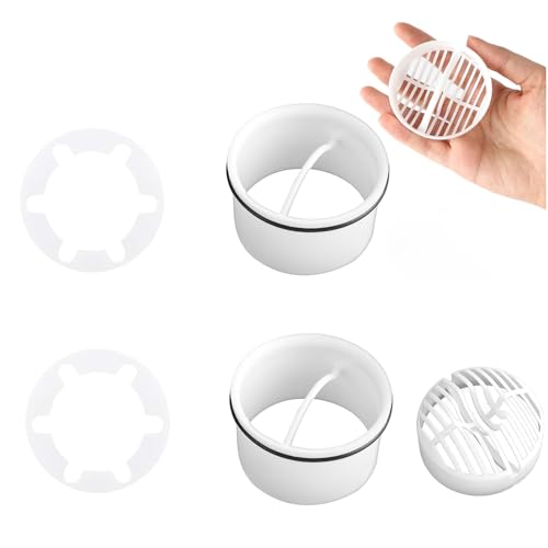 JINJUMEI 2 Stück Haarfänger Dusche, Haarsieb Tauchrohr für Dusche Ablaufgarnitur Set, Haarsieb für Dusche Ersatz, Kompatibel 6960, 6963, 6961, 6962 Haarfilter Siebeinsatz Duschablauf Siphon JINJUMEI 2 Stück Haarfänger Dusche, Haarsieb Tauchrohr für Dusche Ablaufgarnitur Set, Haarsieb für Dusche Ersatz, Kompatibel 6960, 6963, 6961, 6962 Haarfilter Siebeinsatz Duschablauf Siphon von JINJUMEI
