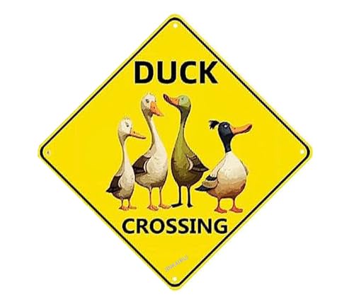 JINKAIRUI Duck Crossing Schilder, Duck Pond Schild für Duck Nene Crossing Schild Bundle Nene Crossing Farmhouse Wanddekoration Garage Retro 20,3 x 20,3 cm JINKAIRUI Duck Crossing Schilder, Duck Pond Schild für Duck Nene Crossing Schild Bundle Nene Crossing Farmhouse Wanddekoration Garage Retro 20,3 x 20,3 cm von JINKAIRUI