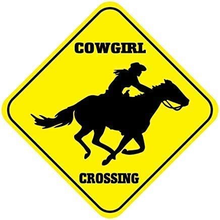 JINKAIRUI Quadratisches Blechschild mit Cowgirl-Kreuz für Zuhause, Büro, Bar, Innen- und Außenbereich, Wanddekoration, 20,3 x 20,3 cm JINKAIRUI Quadratisches Blechschild mit Cowgirl-Kreuz für Zuhause, Büro, Bar, Innen- und Außenbereich, Wanddekoration, 20,3 x 20,3 cm von JINKAIRUI