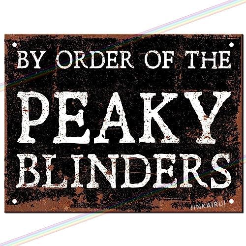 Retro Metall Blechschild Lustig By Order Of The Peaky Blinders Man Cave Blechschild für Zuhause Höhle Garage Bar Wanddekoration Vintage Metallschild 20,3 x 30,5 cm Retro Metall Blechschild Lustig By Order Of The Peaky Blinders Man Cave Blechschild für Zuhause Höhle Garage Bar Wanddekoration Vintage Metallschild 20,3 x 30,5 cm von JINKAIRUI