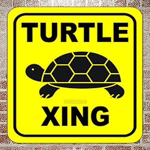 Schildkröte Xing Crossing Safety Aluminium-Verbundwerkstoffschild für den Außenbereich, 30,5 x 30,5 cm Schildkröte Xing Crossing Safety Aluminium-Verbundwerkstoffschild für den Außenbereich, 30,5 x 30,5 cm von JINKAIRUI