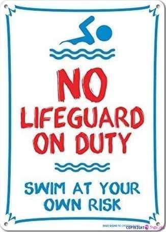 Straßenschild, Warnschild "Room Pool No Lifeguard On Duty Swim at Your Own Risk", Rot, Blau auf Weiß, Wandposter, Schild, Innenhof-Dekoration, Büroschilder für drinnen und draußen, 20,3 x 30,5 cm Straßenschild, Warnschild "Room Pool No Lifeguard On Duty Swim at Your Own Risk", Rot, Blau auf Weiß, Wandposter, Schild, Innenhof-Dekoration, Büroschilder für drinnen und draußen, 20,3 x 30,5 cm von JINKAIRUI