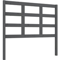 Bett-Kopfteil Grau 105,5x4x100 cm Massivholz Kiefer vidaXL von JINLEFU