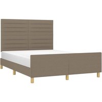 Bettgestell ohne Matratze Taupe 140x190 cm Stoff vidaXL Bettgestell ohne Matratze Taupe 140x190 cm Stoff vidaXL von JINLEFU