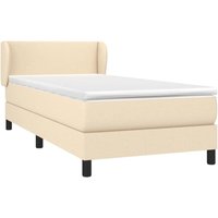 Boxspringbett mit Matratze Creme 80x200 cm Stoff vidaXL Boxspringbett mit Matratze Creme 80x200 cm Stoff vidaXL von JINLEFU